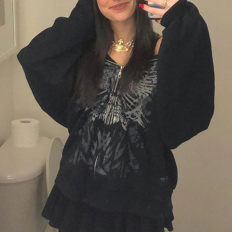 Liva Girl Y2K Gothic Hoodie