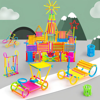 Színes Oktató 3D Puzzle Rudak