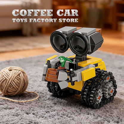 Disney Space Mini Robot MOC Építő Bricks Játékok - 217 Darabos Tracked Bot Modell Klasszikus Sci Fi Gyerekeknek