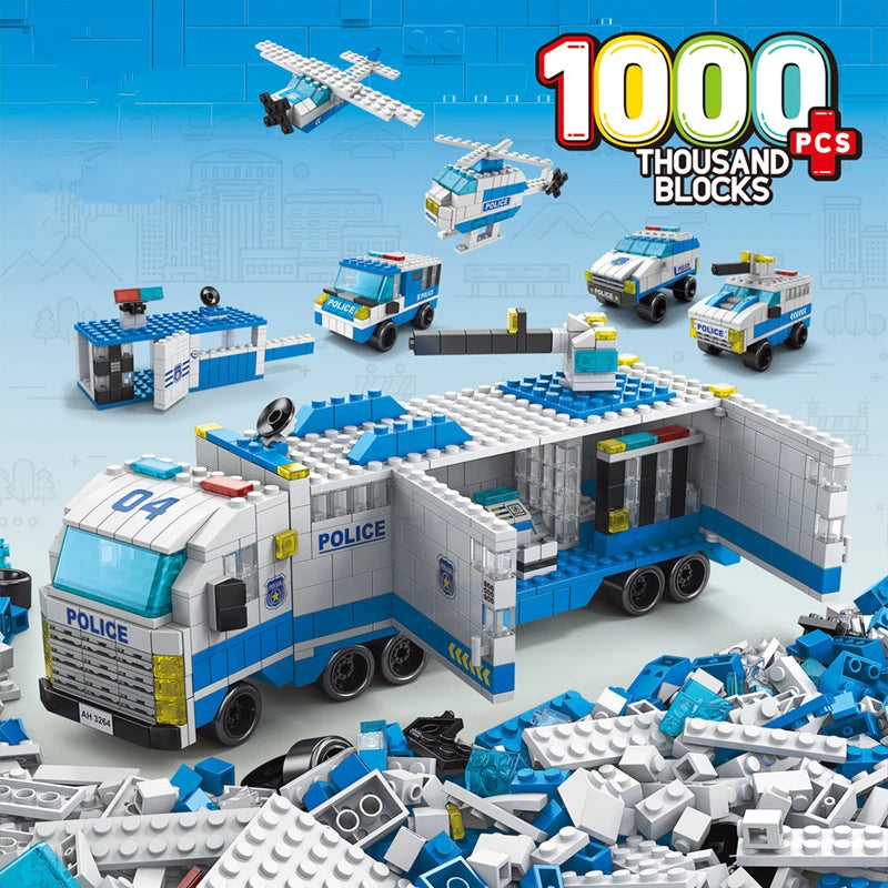 6in1 Rendőrségi Építő Készlet