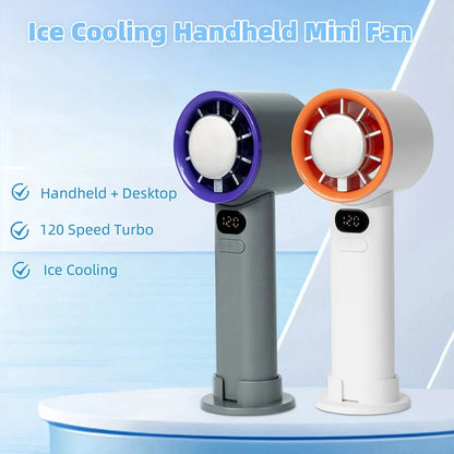 Xiaomi Mini Kézi Ventilátor - 120 Sebesség, Jégmód, USB Töltés, Hordozható, Asztali