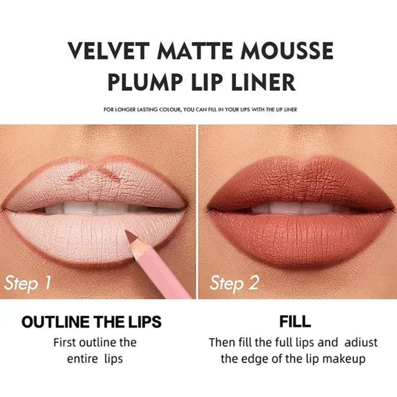 Zuofily Lipliner Tartós Nude
