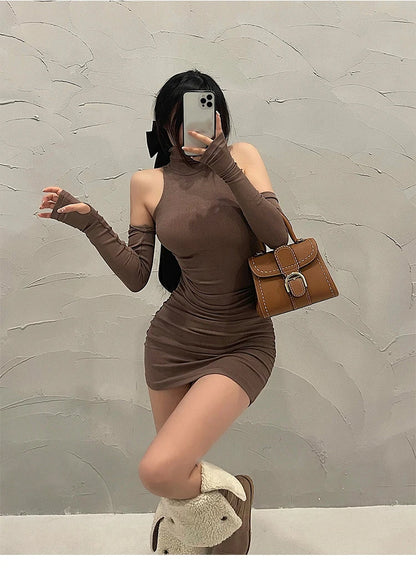 JEYONGZOOCN Bodycon Ruha Mini