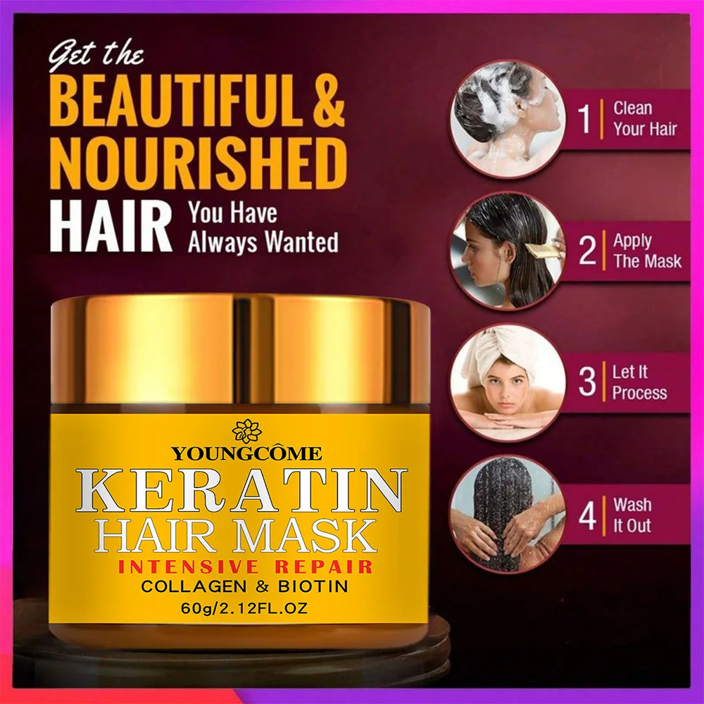 Hajmaszk Biotin Keratin Nőknek