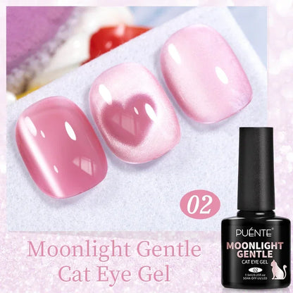 Puente Cat Eye Gel Fényes Kék