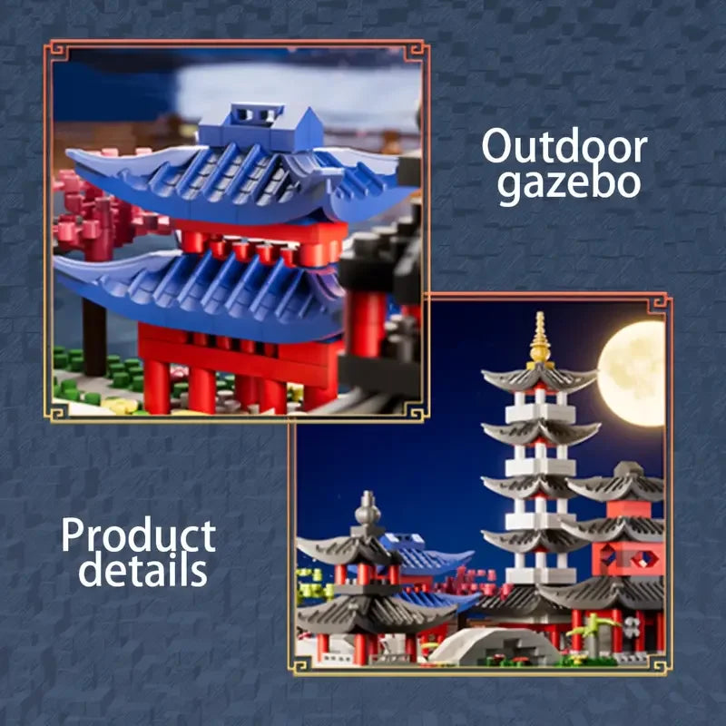 2568 Rész Építő Kocka Kert Klasszikus Architektúra Készlet - Lego Kompatibilis Modell Játék Ajándék
