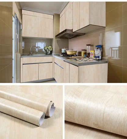 Wood Pattern Self-Adhesive Wall Film