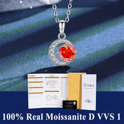 Moissanite Igazi Női Nyaklánc