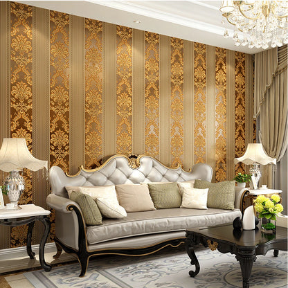 DZQCN Damask 3D Tapéta Vízálló