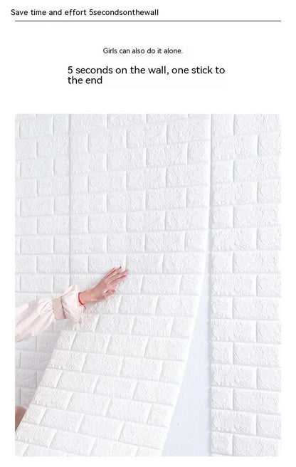 DZQ 3D Tapéta Fehér Falpanel