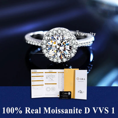 AITERNITY Moissanite Szívgyűrű
