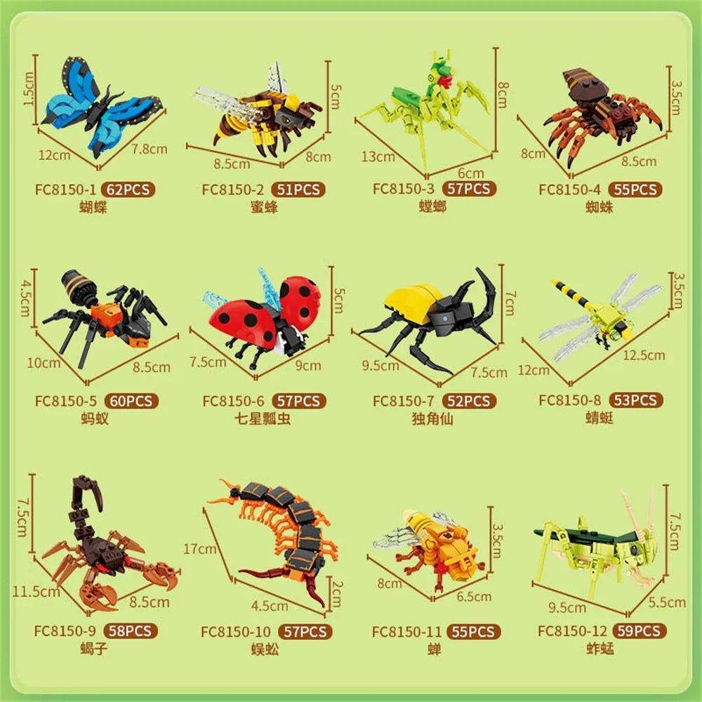 Lego Kompatibilis Rovar Blokk