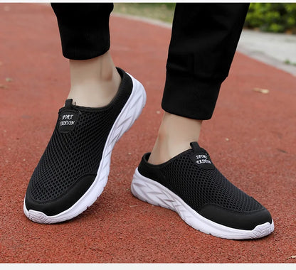 Férfi Nyári Papucs - Lélegző Hálós Slip-On Félcipő