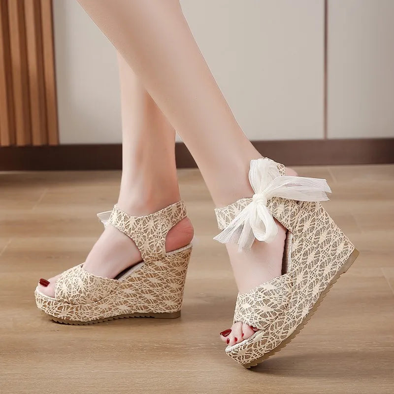 RZSMTYA Damen-Sandalen hoch