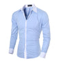 Férfi Ing Slim Fit Csíkos Liva