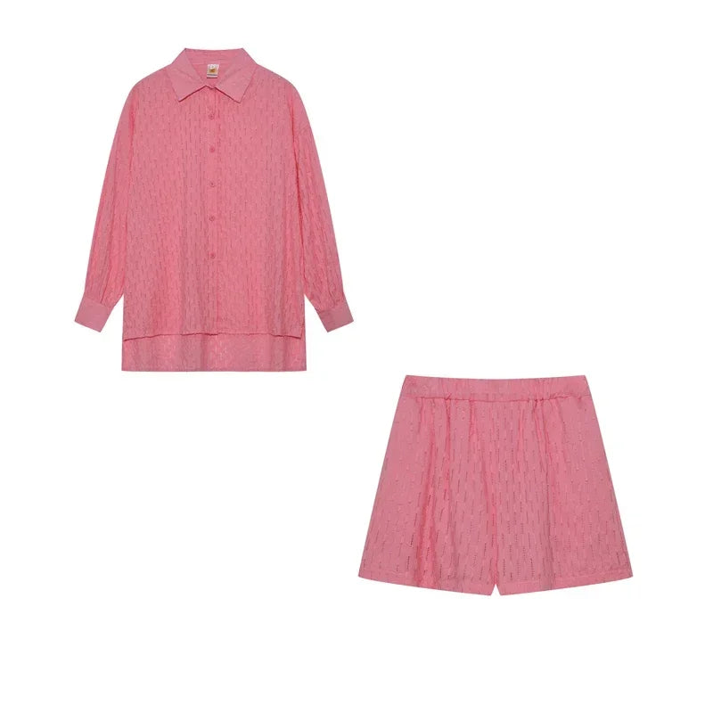 Női Suit Set Jacquard Ing