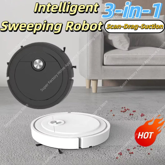 Intelligens Robotporszívó 3-in-1 Funkció - Széles Hatótáv, Kisállat Szőr Eltávolító