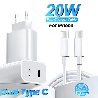 PD 20W USB C Gyors Töltőkábel