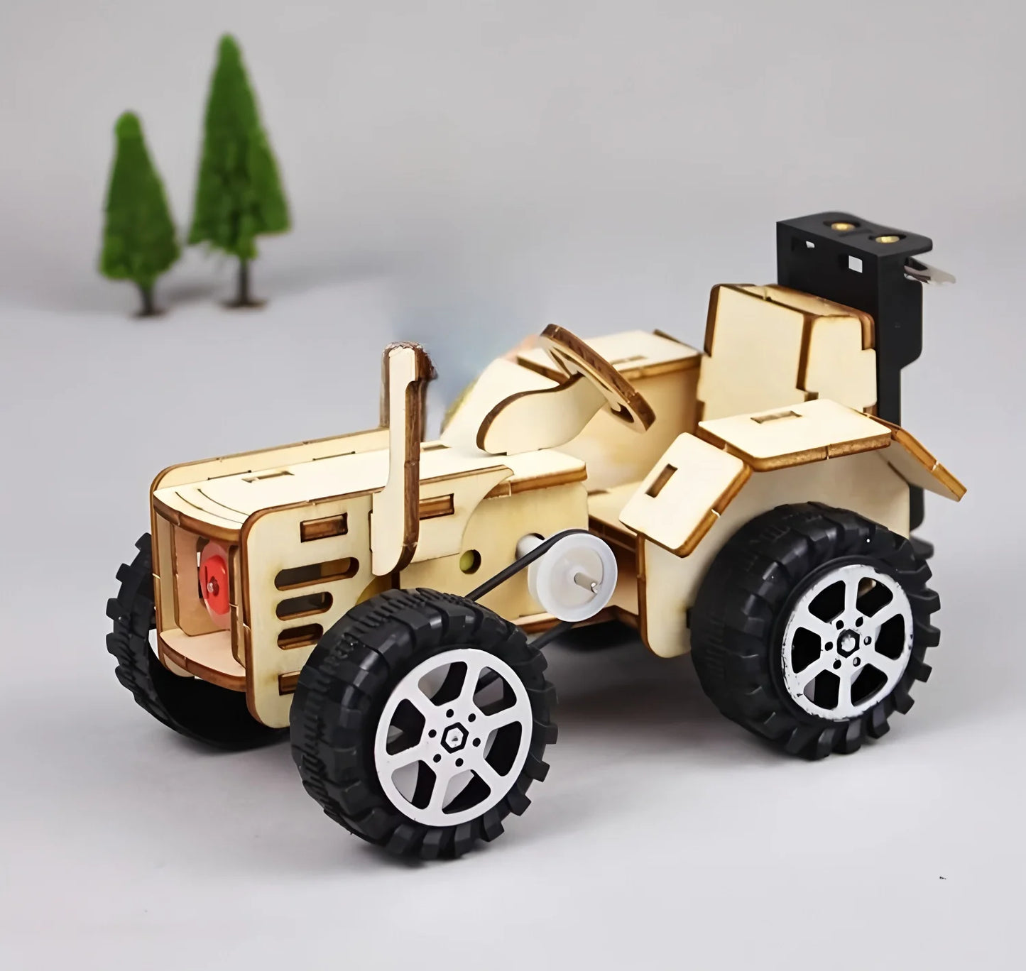 Traktor Modell 3D Fa Kirakó