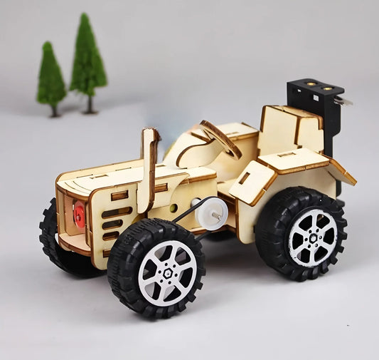 Traktor Modell 3D Fa Kirakó