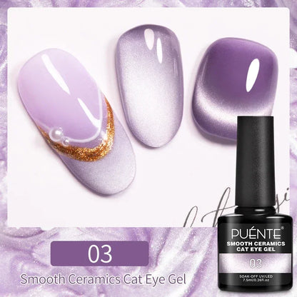 Puente Cat Eye Gel Fényes Kék