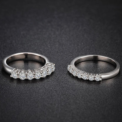 Moissanite Gyűrű 925 Nőknek