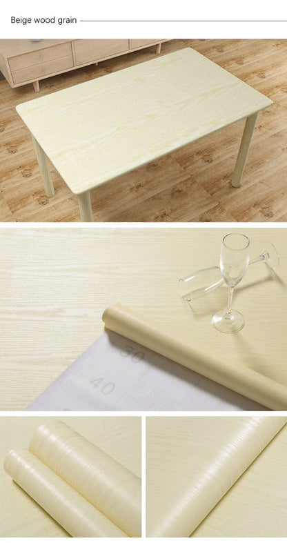 Wood Pattern Self-Adhesive Wall Film