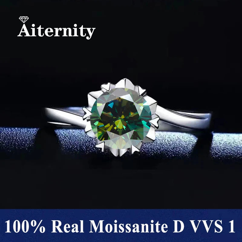 Moissanite Gyűrű Állítható