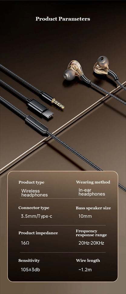 TekaGene USB-C Fülhallgató