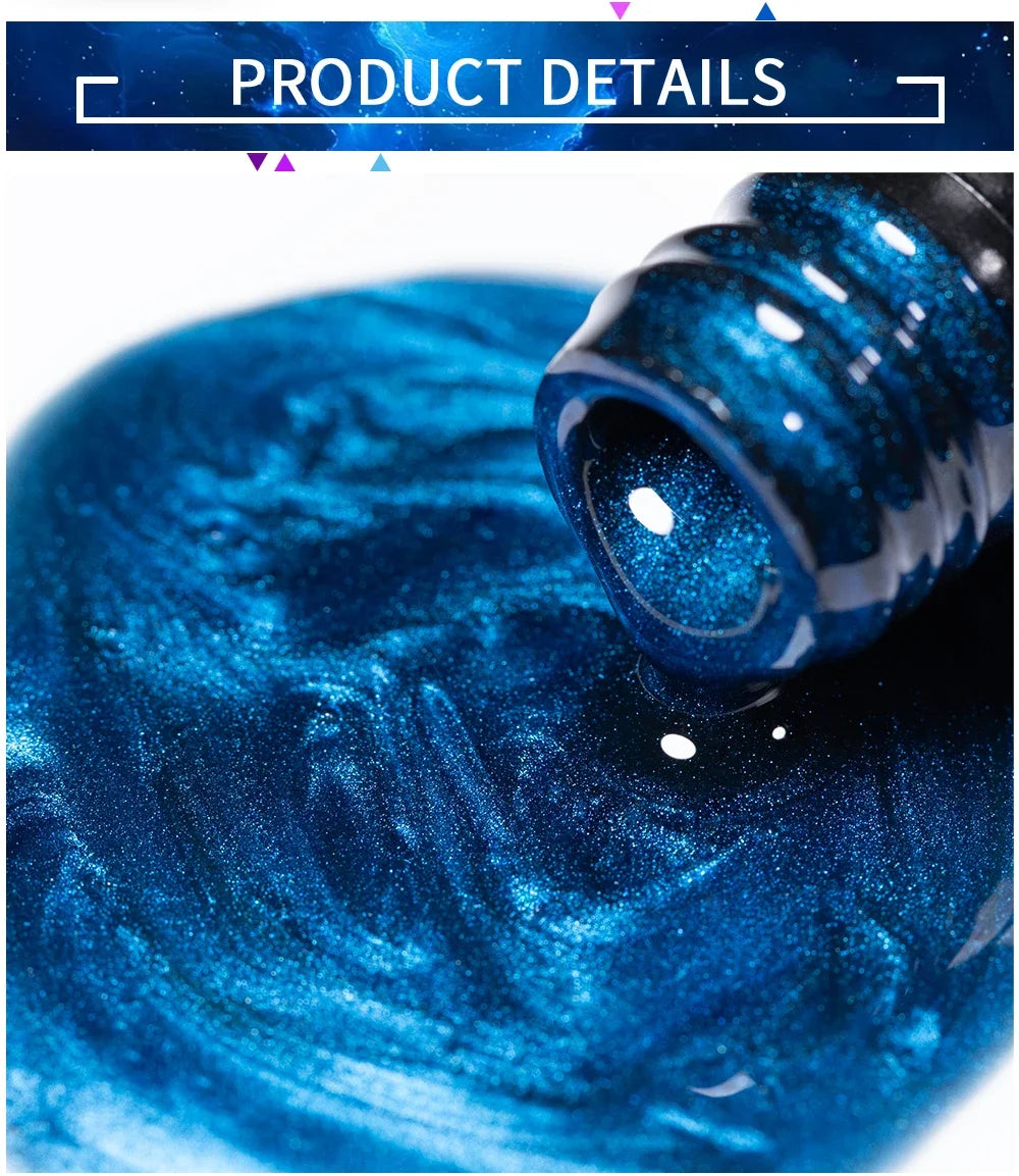 Puente Cat Eye Gel Fényes Kék