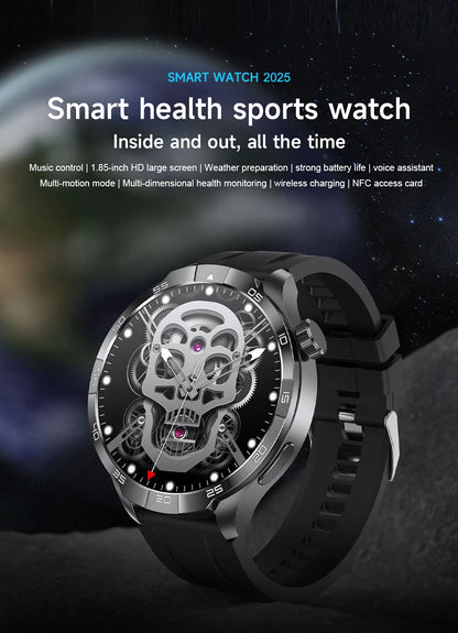 OutdoorTech GPS Sportos Okosóra Férfiaknak - 1,85 Hüvelykes AMOLED Kijelző NFC és HD Hívás IP68 Vízálló