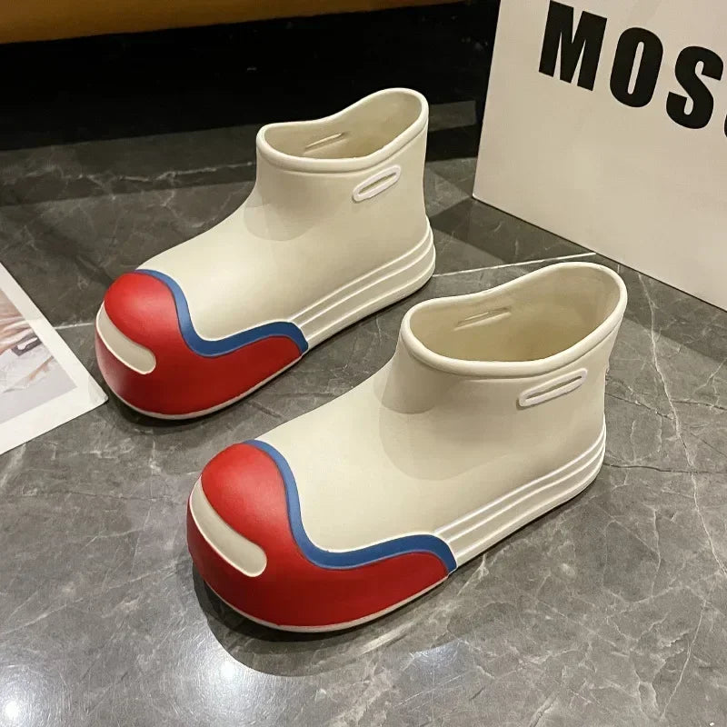 Wasserdichte EVA-Gummistiefel für Damen – Gartenarbeitsschuhe mit dicker Sohle, Regenstiefel