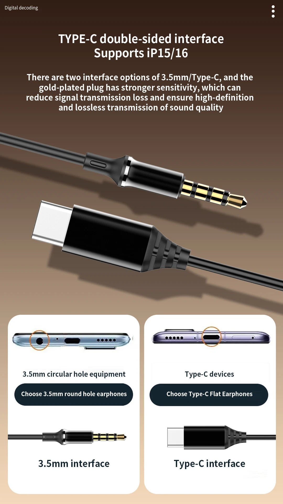 TekaGene USB C Fülhallgató ANC