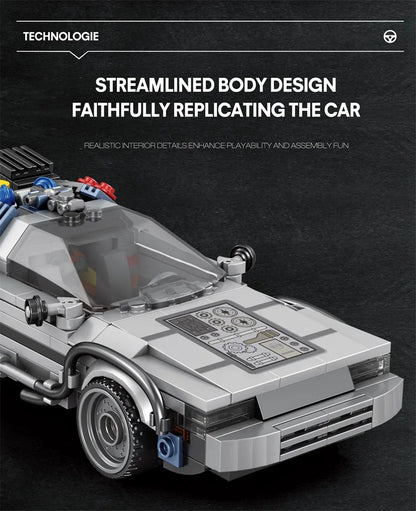 M MENBIS 1 24 Classic Movie Racing Car Építő Kocka Készlet Lego Kompatibilis MOC Modell Gyerekeknek