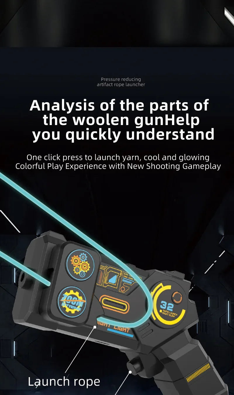 Glow Rope Launcher Gyerekeknek