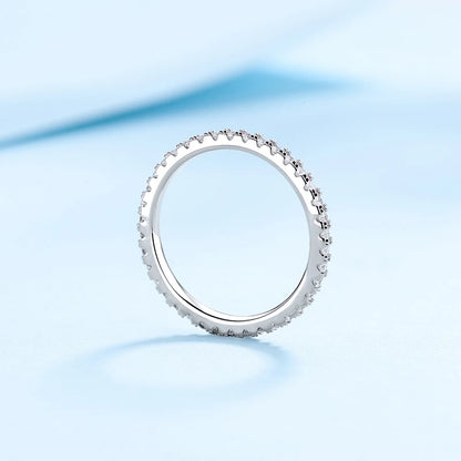 Moissanite Gyűrű 925 Nőknek