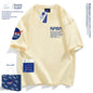 NASA-Baumwoll-T-Shirt, atmungsaktives Muster