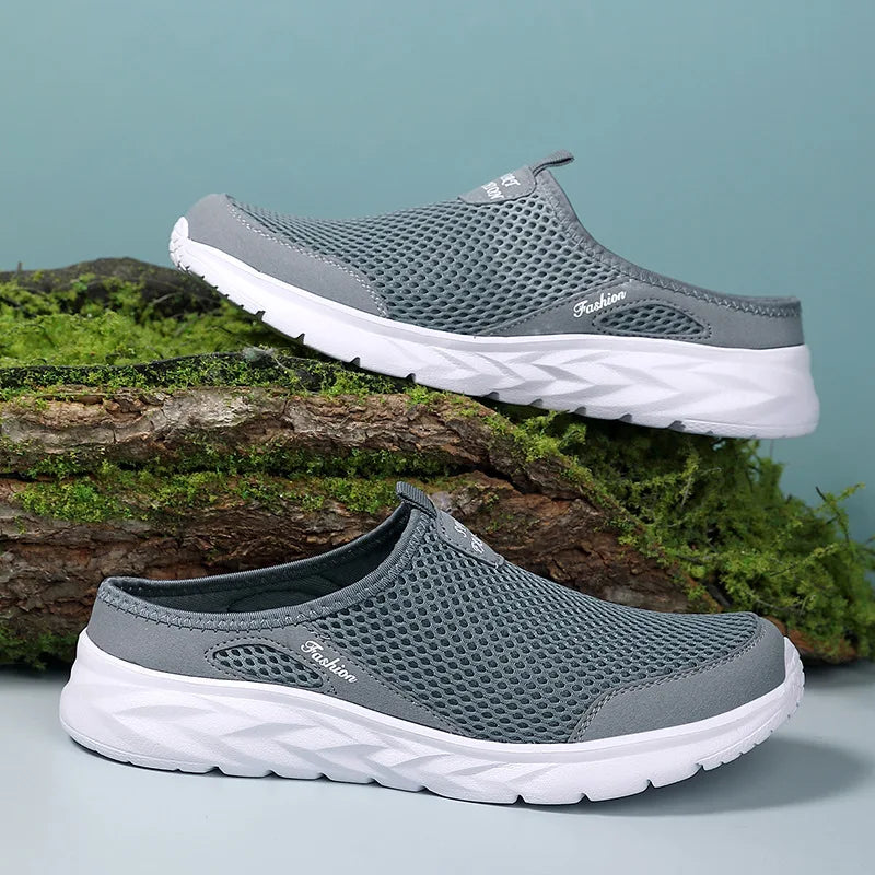 Férfi Nyári Papucs - Lélegző Hálós Slip-On Félcipő