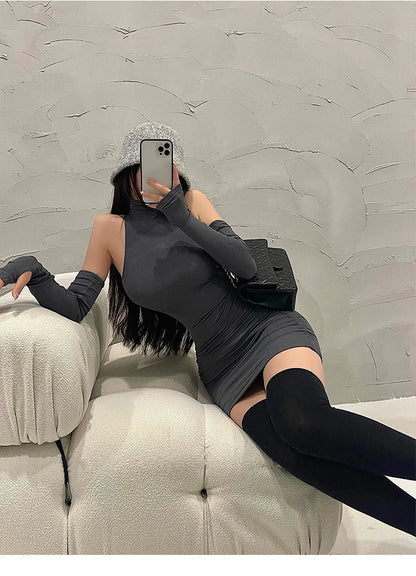 JEYONGZOOCN Bodycon Ruha Mini