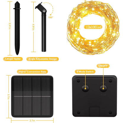 Lumo Fényfüzér 100LED - Napelem