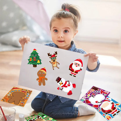 Karácsonyi Puzzle Matricák Diy