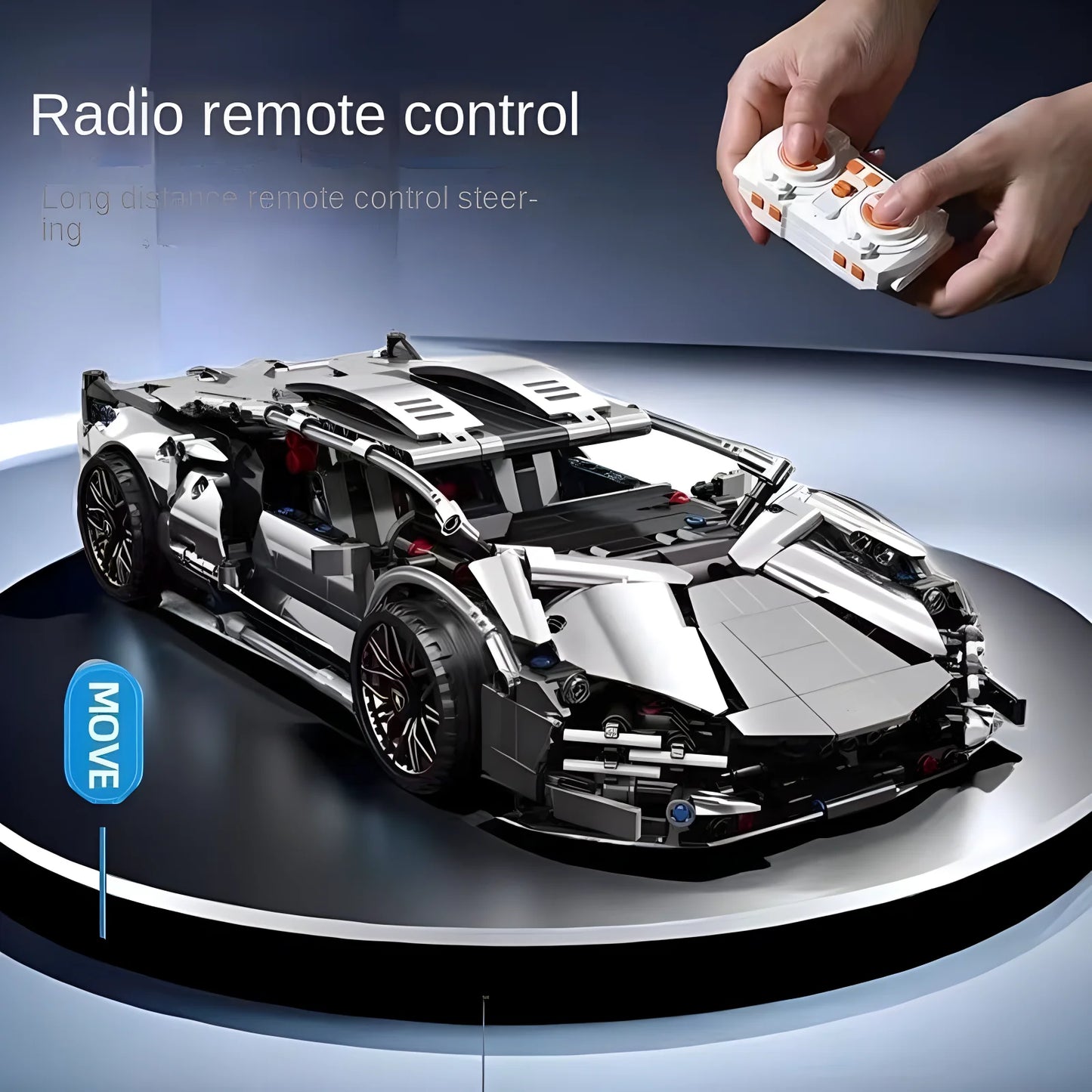 RC Autó Tech Racer Építő Játék
