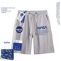 NASA-Baumwoll-T-Shirt, atmungsaktives Muster