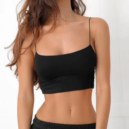 Chic Crop Top Női DIAUCHARNCN