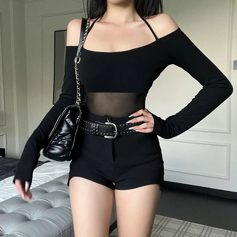 JEYONGZOOCN Mesh Crop Top