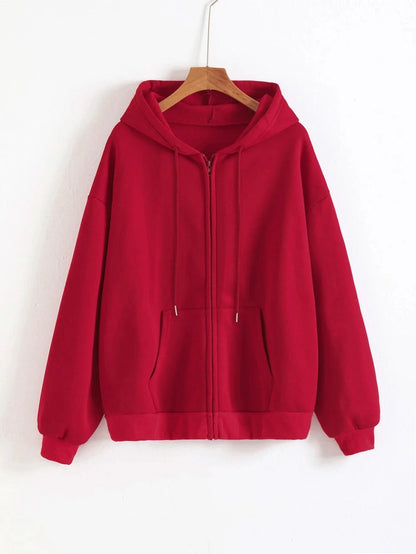 Férfi Meleg Fleece Zip Hoodie