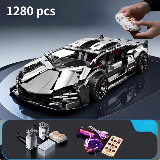 RC Autó Tech Racer Építő Játék