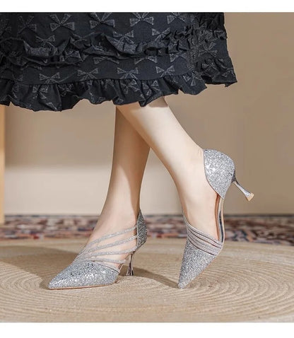 RZSMTYA Glitter Pumps Women