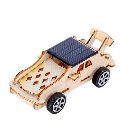 Napenergiás Autó DIY Fa Puzzle