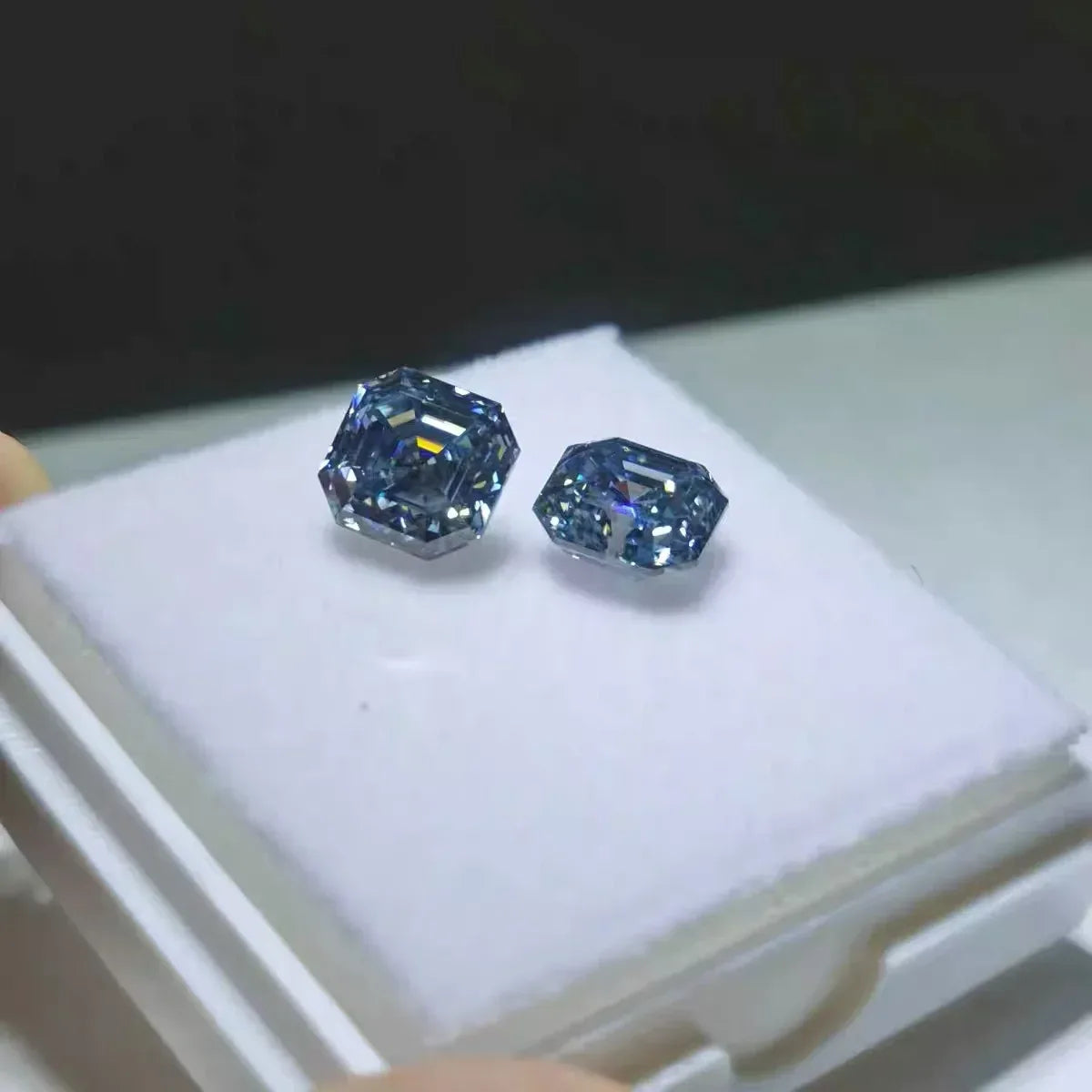 0.5-6ct Rare Colored Moissanite Loose Stone Real VVS1 Lab Grown Princess Crystal Yellow Pink Certified Heart Moissanite Diamonds - BAALAAZ